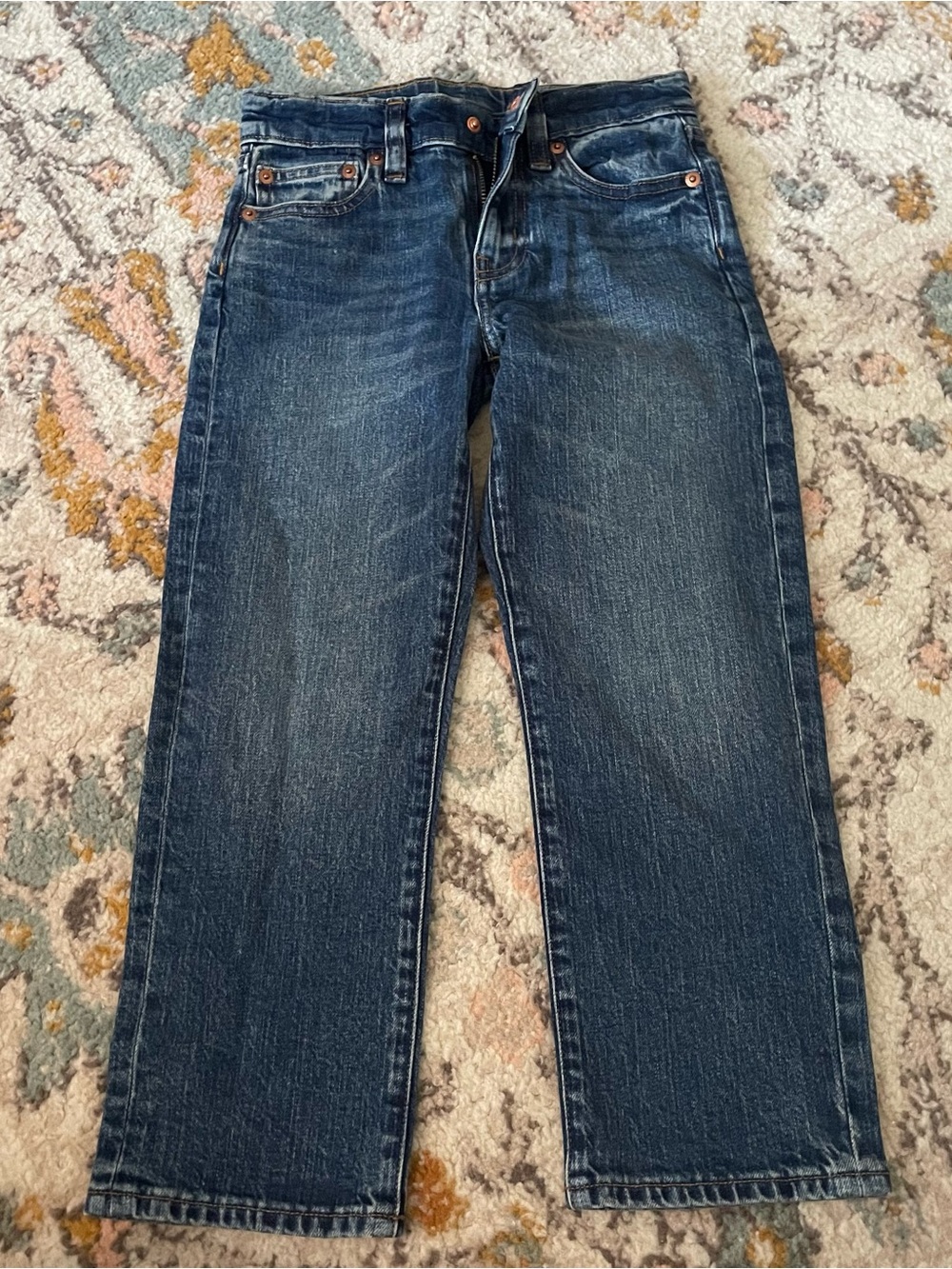 NWT Crewcuts Dark Straight-Leg Jeans